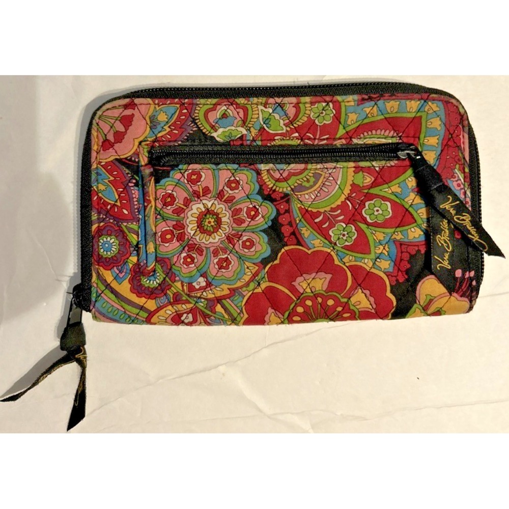 Vera Bradley Accordion Zip Around Wallet Symphony in Hue